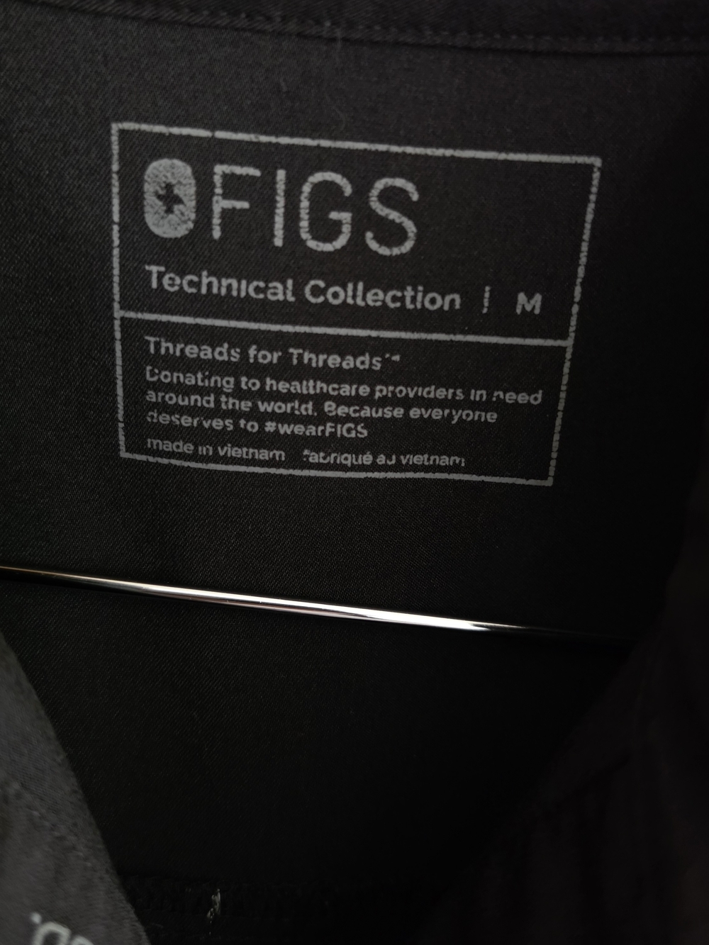 Figs Black Sleeveless Stand-Collar Top - Picture 4 of 5